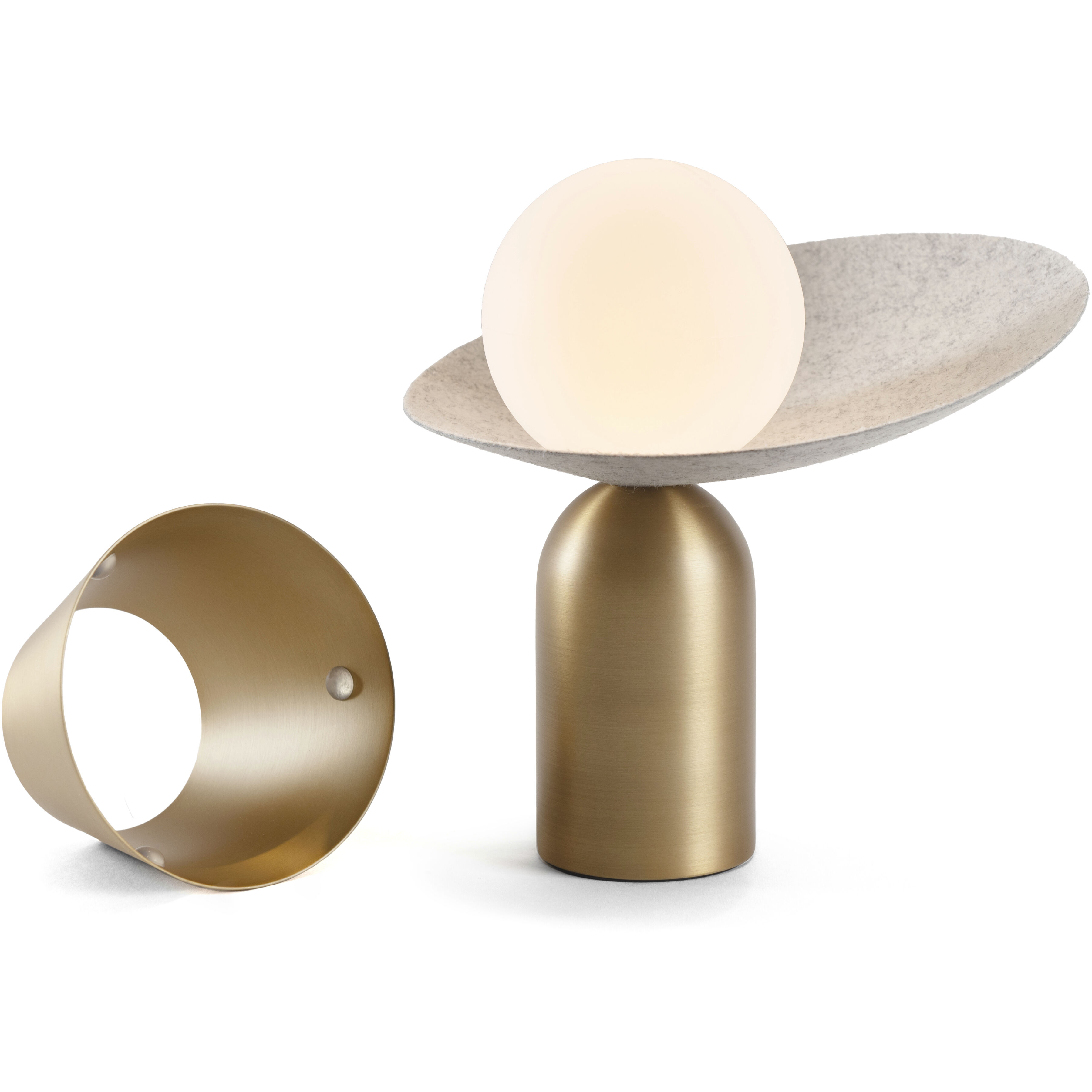 Guy LED 8 inch Brass Lantern